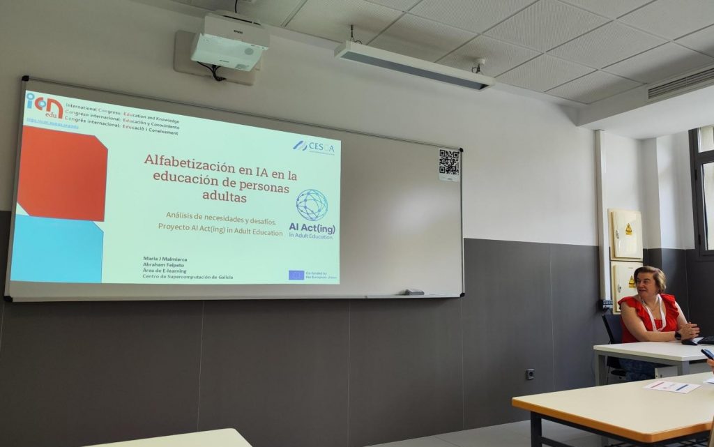 Presentamos AI Act(ing) in Adult Education no congreso ICON 2026